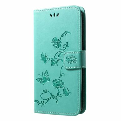 Чехол-книжка UniCase Flower Pattern для Samsung Galaxy M20 (M205) - Green
