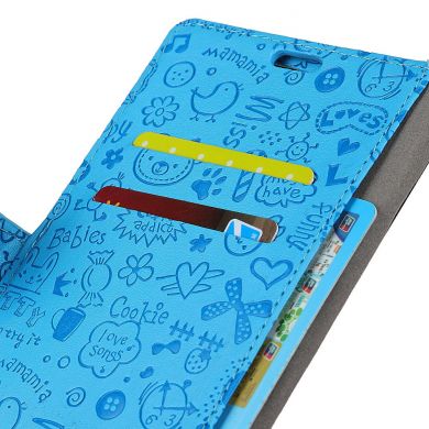 Чехол-книжка UniCase Graffiti Pattern для Samsung Galaxy J6 2018 (J600) - Blue