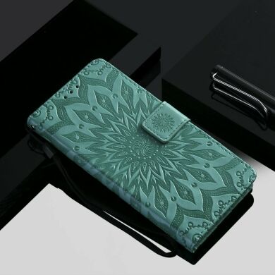 Чохол-книжка UniCase SunFlower Pattern для Samsung Galaxy A20s (A207) - Green