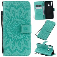 Чехол-книжка UniCase SunFlower Pattern для Samsung Galaxy A20s (A207) - Green