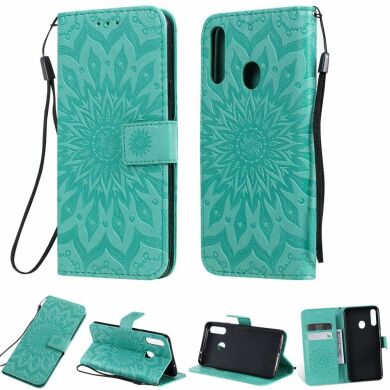 Чохол-книжка UniCase SunFlower Pattern для Samsung Galaxy A20s (A207) - Green