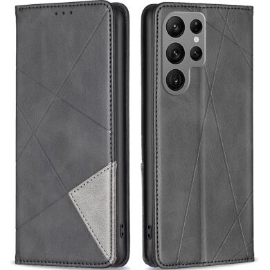 Чехол UniCase Geometric Pattern для Samsung Galaxy S24 Ultra - Black