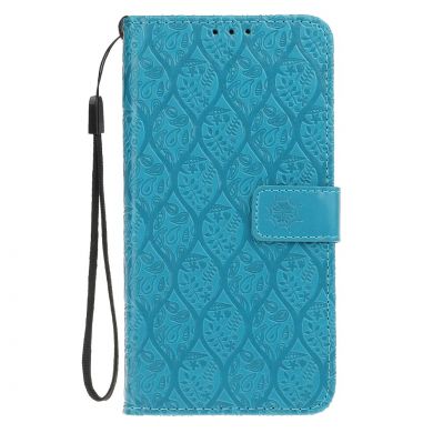 Чехол UniCase Leaf Wallet для Samsung Galaxy A7 2018 (A750) - Light Blue