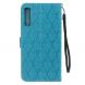 Чехол UniCase Leaf Wallet для Samsung Galaxy A7 2018 (A750) - Light Blue. Фото 3 из 8