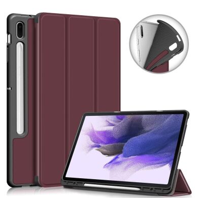 Чехол UniCase Soft UltraSlim для Samsung Galaxy Tab S7 FE (T730/T736) - Wine Red