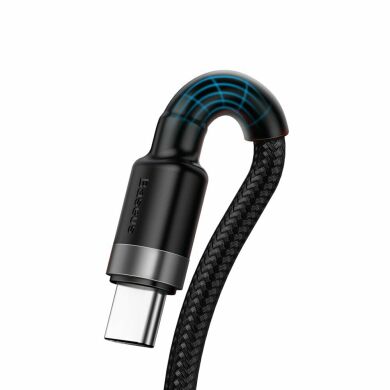 Дата-кабель BASEUS Cafule HW Quick Charging Type-C to USB - Grey / Black
