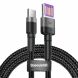 Дата-кабель BASEUS Cafule HW Quick Charging Type-C to USB - Grey / Black. Фото 1 из 19