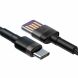 Дата-кабель BASEUS Cafule HW Quick Charging Type-C to USB - Grey / Black. Фото 3 из 19