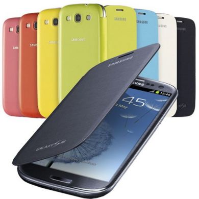 Flip cover Чехол для Samsung Galaxy S III (i9300) - Orange