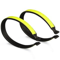 Комплект светоотражающих браслетов Deexe Reflective Clips - Black