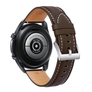 Шкіряний ремінець Deexe Genuine Leather для годинників з шириною кріплення 22мм - Coffee