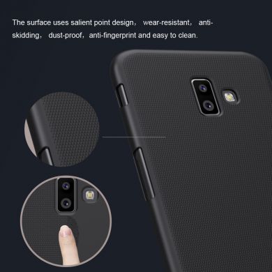 Пластиковый чехол NILLKIN Frosted Shield для Samsung Galaxy J6+ (J610) - Black