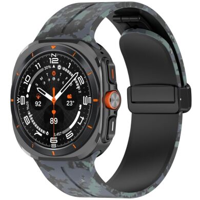 Ремешок Deexe Camouflage Pattern для Samsung Galaxy Watch Ultra (47mm) - Black