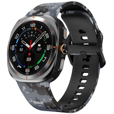 Ремешок Deexe Silicone Watchband для Samsung Galaxy Watch Ultra (47mm) / Ultra (2025) - Digital / Camo