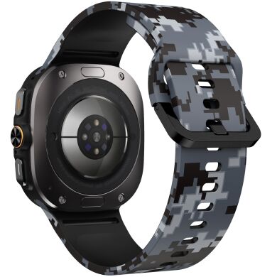 Ремешок Deexe Silicone Watchband для Samsung Galaxy Watch Ultra (47mm) / Ultra (2025) - Digital / Camo