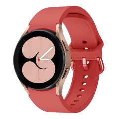 Ремінець Deexe Soft Silicone для Samsung Galaxy Watch 4 Classic (46mm) / Watch 4 Classic (42mm) / Watch 4 (40mm) / Watch 4 (44mm) - Red