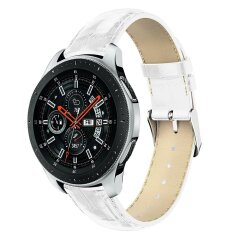 Ремешок UniCase Crocodile Texture для Samsung Galaxy Watch 46mm / Watch 3 45mm / Gear S3 - White