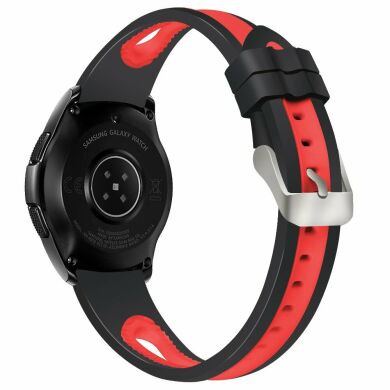 Ремінець UniCase Sport Style для Samsung Galaxy Watch 46mm / Watch 3 45mm / Gear S3 - Black / Red