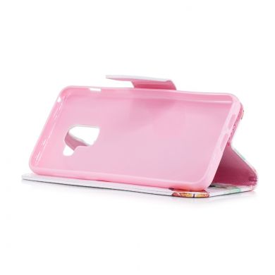 Чохол-книжка Deexe Color Wallet для Samsung Galaxy A8 2018 (A530), Butterfly in Flowers C