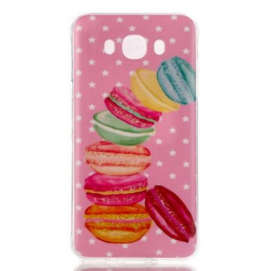 Силиконовая накладка Deexe Life Style для Samsung Galaxy J5 2016 (J510) - Sweet Macarons