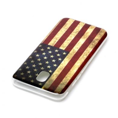 Силіконовий (TPU) чохол Deexe Life Style для Samsung Galaxy J7 2017 (J730) - USA Flag