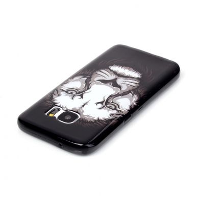 Силиконовая накладка Deexe Black Style для Samsung Galaxy S7 (G930) - Lion
