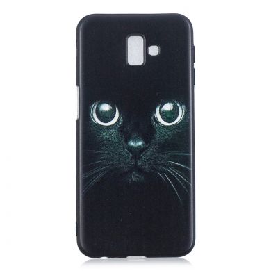 Силиконовый (TPU) чехол Deexe Life Style для Samsung Galaxy J6+ (J610) - Cat