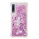Силіконовий (TPU) чохол Deexe Liquid Glitter для Samsung Galaxy A7 2018 (A750) - Red