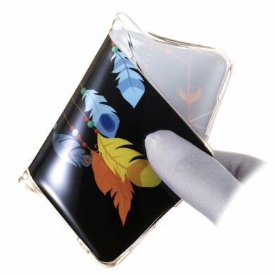 Силиконовый (TPU) чехол Deexe LumiCase для Samsung Galaxy M20 (M205) - Feather Dream Catcher