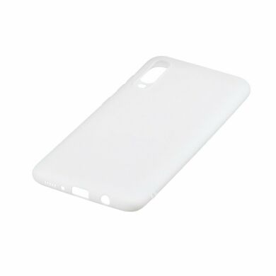 Силіконовий (TPU) чохол Deexe Matte Case для Samsung Galaxy A70 (A705) - White