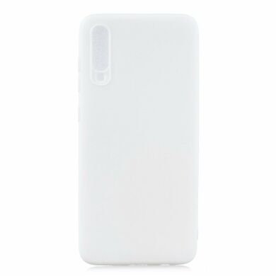 Силіконовий (TPU) чохол Deexe Matte Case для Samsung Galaxy A70 (A705) - White