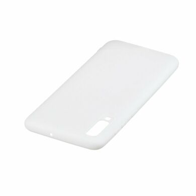Силіконовий (TPU) чохол Deexe Matte Case для Samsung Galaxy A70 (A705) - White