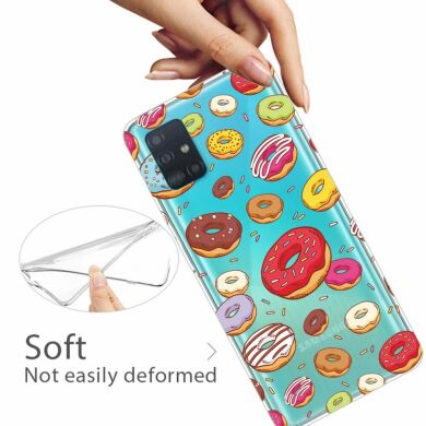 Силиконовый (TPU) чехол Deexe Pretty Glossy для Samsung Galaxy A31 (A315) - Cookies