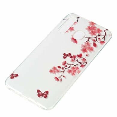 Силіконовий (TPU) чохол Deexe Pretty Glossy для Samsung Galaxy A50 (A505) - Flower