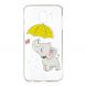 Силіконовий (TPU) чохол Deexe Pretty Glossy для Samsung Galaxy J4 2018 (J400) - Elephant Holding an Umbrella