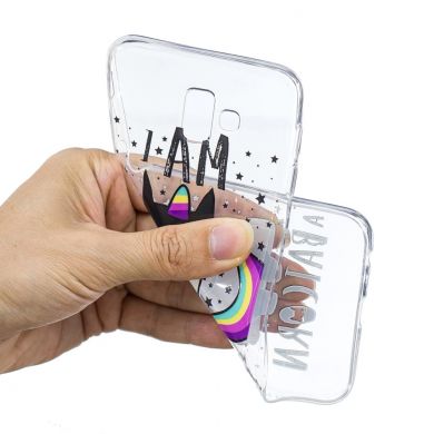 Силіконовий (TPU) чохол Deexe Pretty Glossy для Samsung Galaxy J6+ (J610) - Cool Unicorn