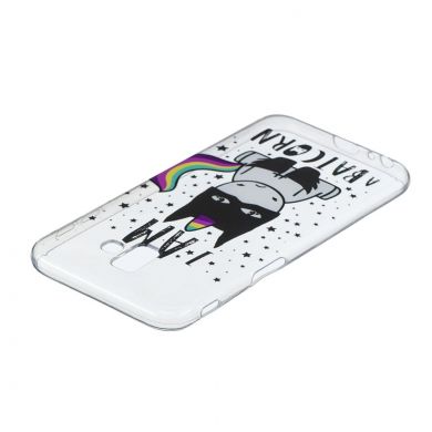 Силіконовий (TPU) чохол Deexe Pretty Glossy для Samsung Galaxy J6+ (J610) - Cool Unicorn