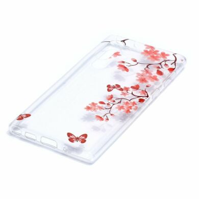 Силіконовий (TPU) чохол Deexe Pretty Glossy для Samsung Galaxy Note 10 (N970) - Flowers