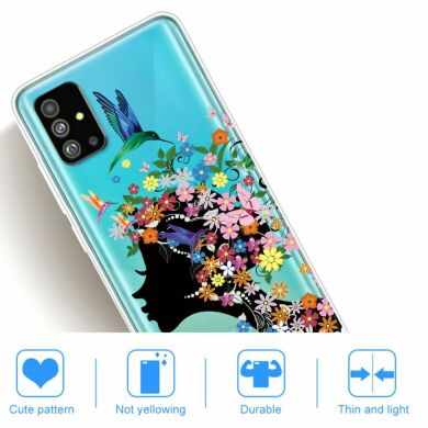 Силіконовий (TPU) чохол Deexe Pretty Glossy для Samsung Galaxy S20 (G980) - Flower Girl