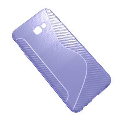 Силіконовий (TPU) чохол Deexe S Line для Samsung Galaxy J4+ (J415) - Purple