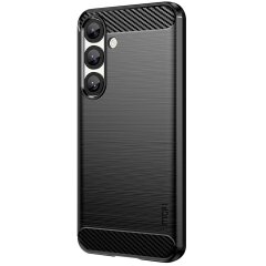 Силиконовый (TPU) чехол MOFI Carbon Fiber для Samsung Galaxy S25 (S931) - Black