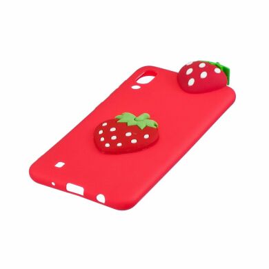 Силиконовый (TPU) чехол UniCase 3D Cartoon Pattern для Samsung Galaxy M10 (M105) - Strawberry