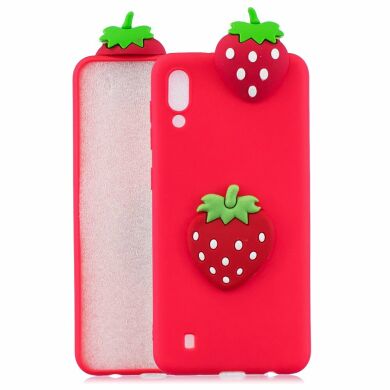 Силиконовый (TPU) чехол UniCase 3D Cartoon Pattern для Samsung Galaxy M10 (M105) - Strawberry