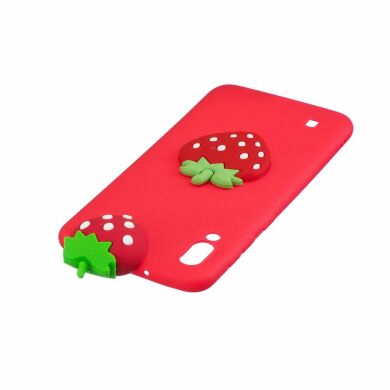 Силиконовый (TPU) чехол UniCase 3D Cartoon Pattern для Samsung Galaxy M10 (M105) - Strawberry