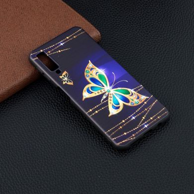 Силиконовый (TPU) чехол UniCase Color Style для Samsung Galaxy A7 2018 (A750) - Colorized Butterfly