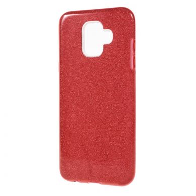 Силиконовый (TPU) чехол UniCase Glitter Cover для Samsung Galaxy A6 2018 (A600) - Red
