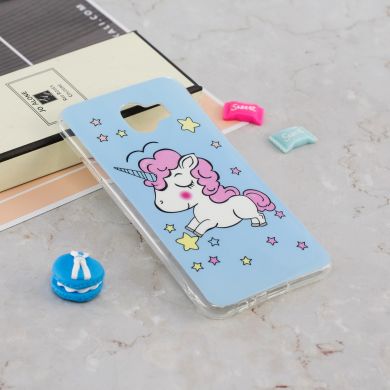 Силиконовый (TPU) Deexe LumiCase для Samsung Galaxy J6 2018 (J600) - Shy Unicorn