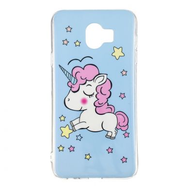 Силиконовый (TPU) Deexe LumiCase для Samsung Galaxy J6 2018 (J600) - Shy Unicorn