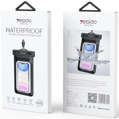 Вологозахисний чохол YESIDO WB10 Waterproof Bag - Black