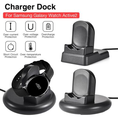 Зарядное устройство Deexe Wireless Charging Dock для Samsung Galaxy Watch Active / Active 2 / Galaxy Watch 3 / Galaxy Watch 4 - Black